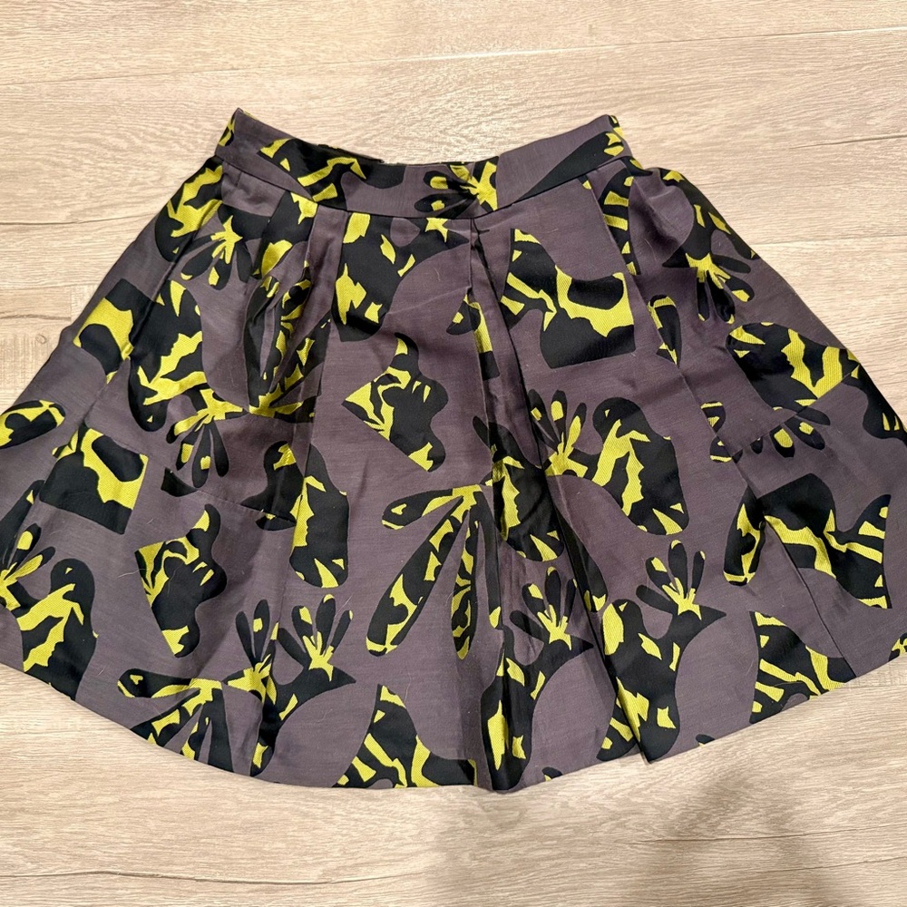 Banana Republic Yellow and Black Skirt